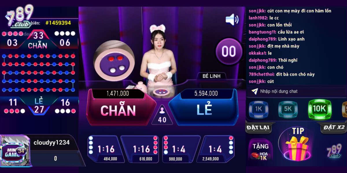 Các cửa cược trong Xóc Đĩa tại 789 Club